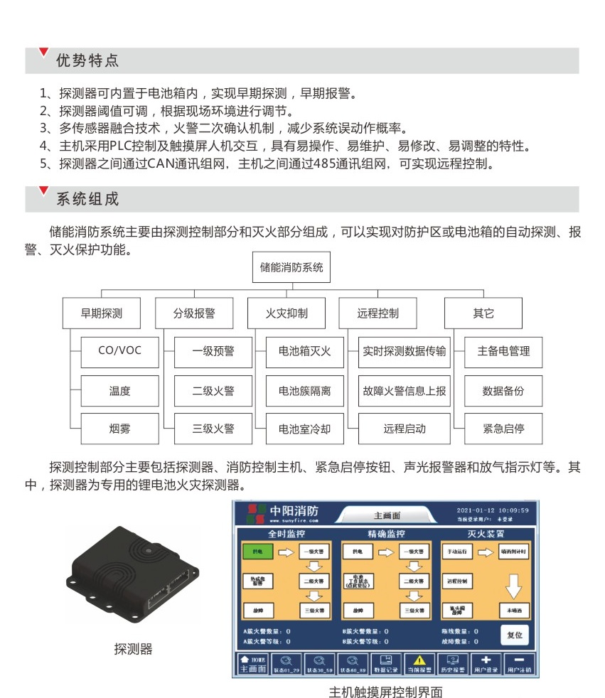 集装箱储能消防系统——中阳消防